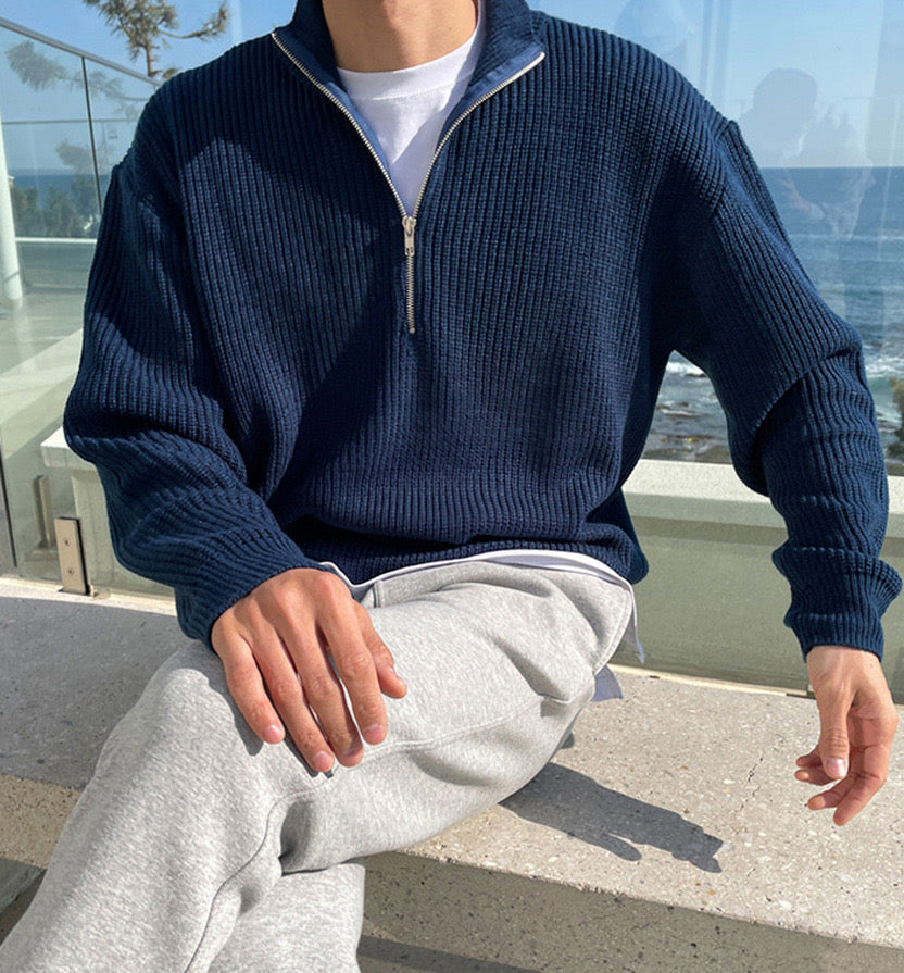 THE LORENZO HALF-ZIP SWEATER