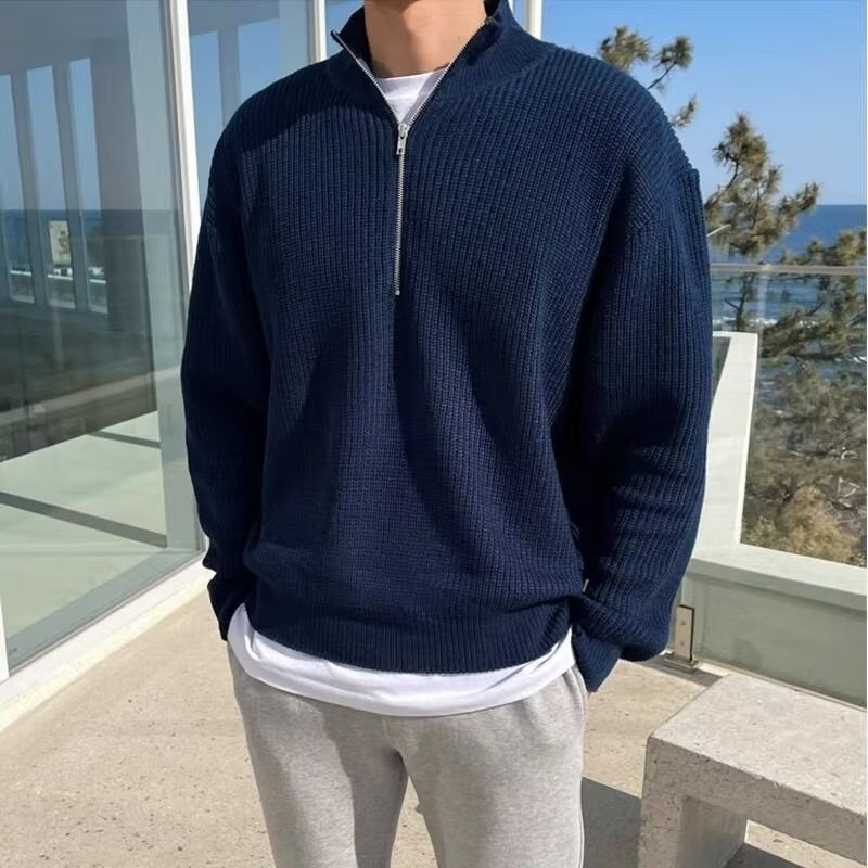 THE LORENZO HALF-ZIP SWEATER
