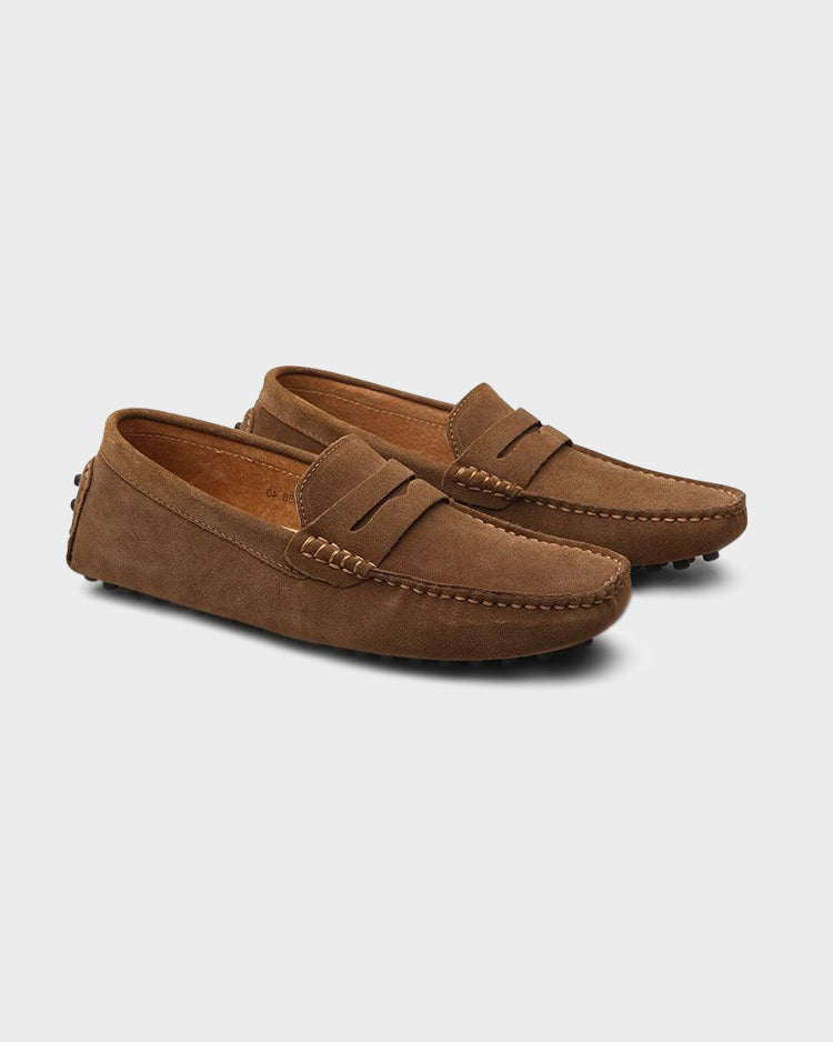 THE ENZO SUEDE LOAFERS