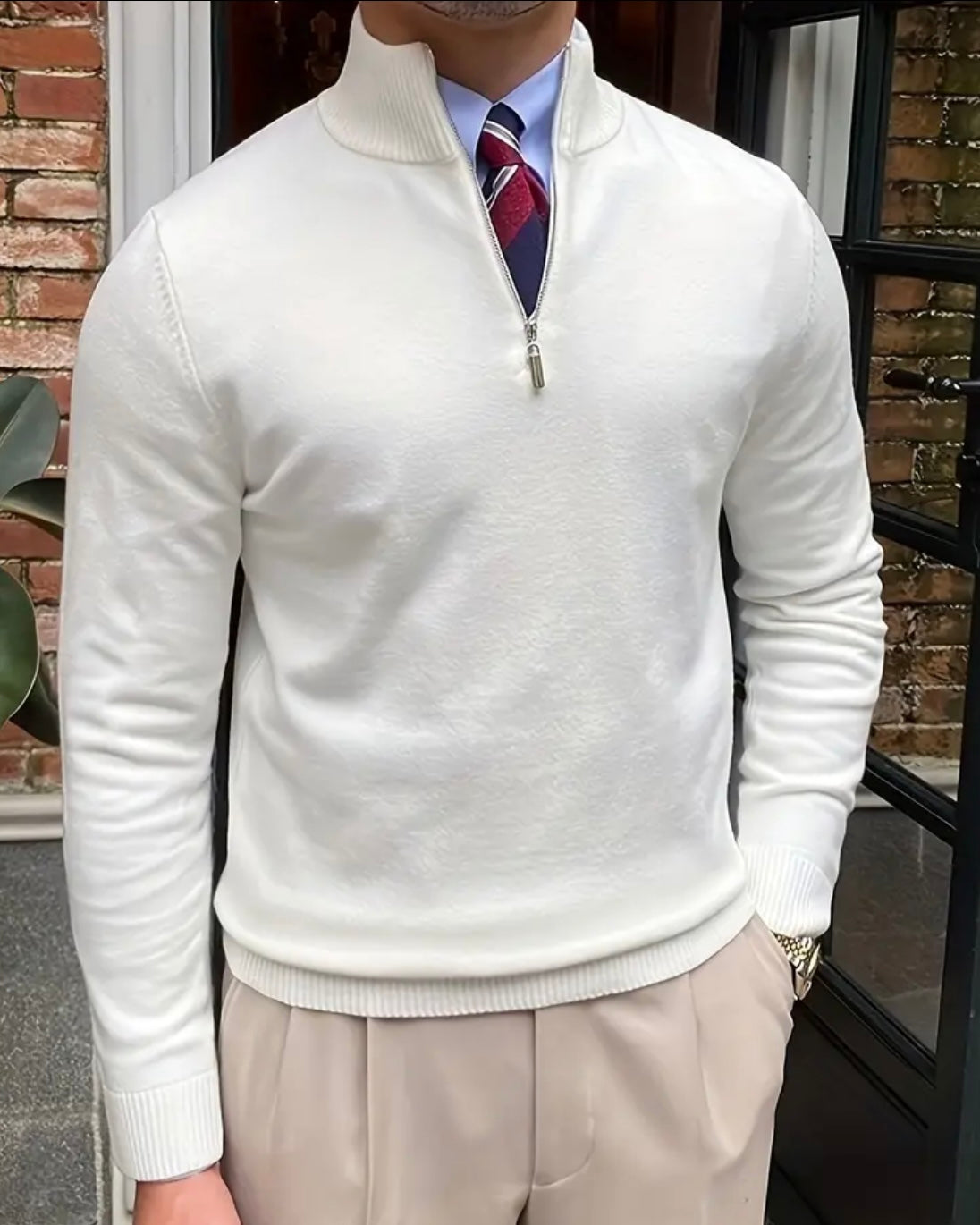 THE DOMENICO QUARTER-ZIP SWEATER