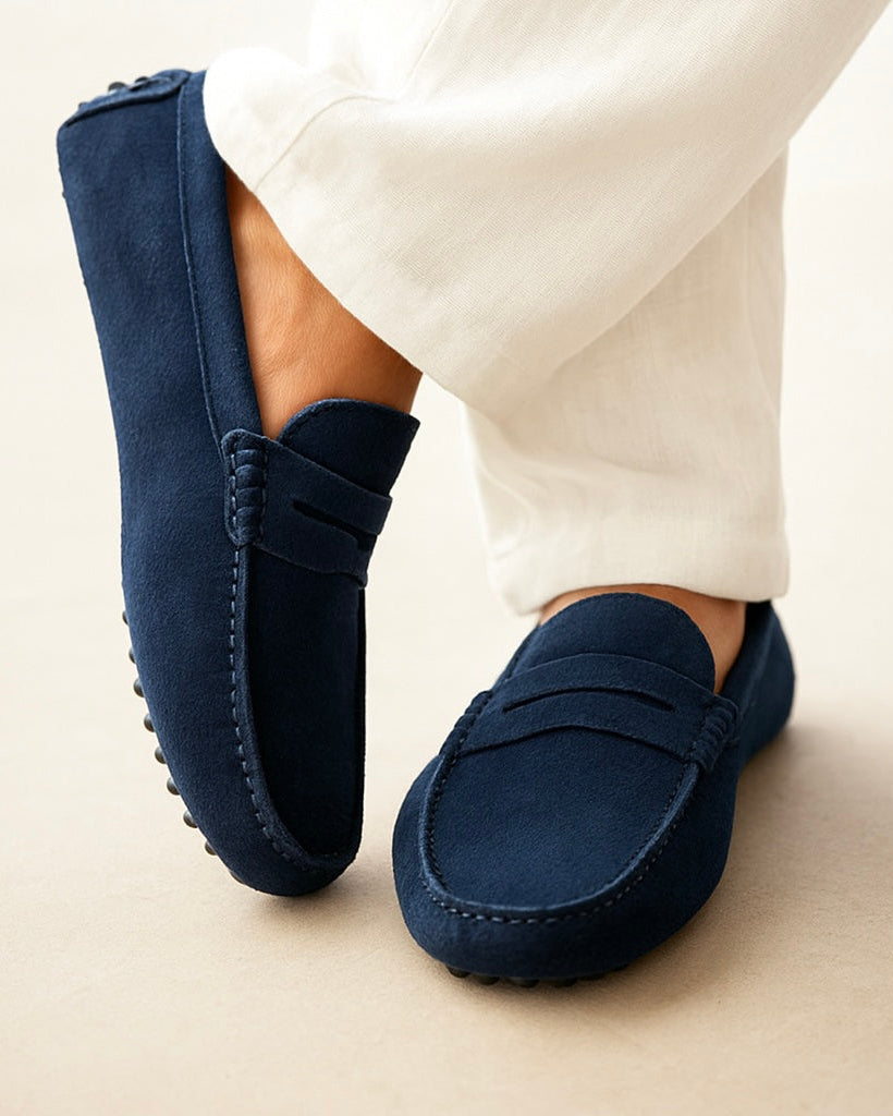 THE ENZO SUEDE LOAFERS