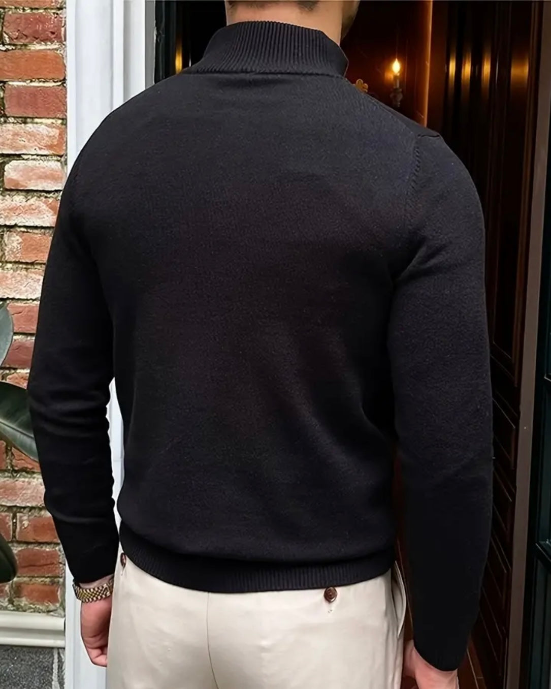 THE DOMENICO QUARTER-ZIP SWEATER