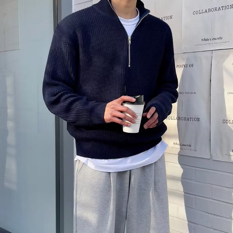 THE LORENZO HALF-ZIP SWEATER