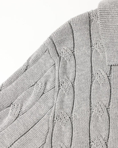THE SERGIO CABLE KNIT POLO