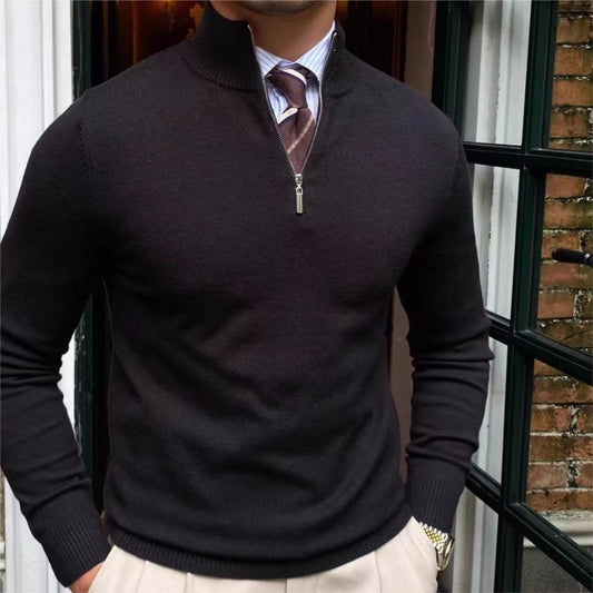 THE DOMENICO QUARTER-ZIP SWEATER