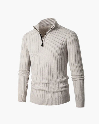THE PIERO HALF-ZIP SWEATER