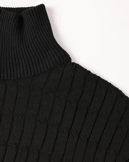 THE ENRICO CABLE ZIP SWEATER