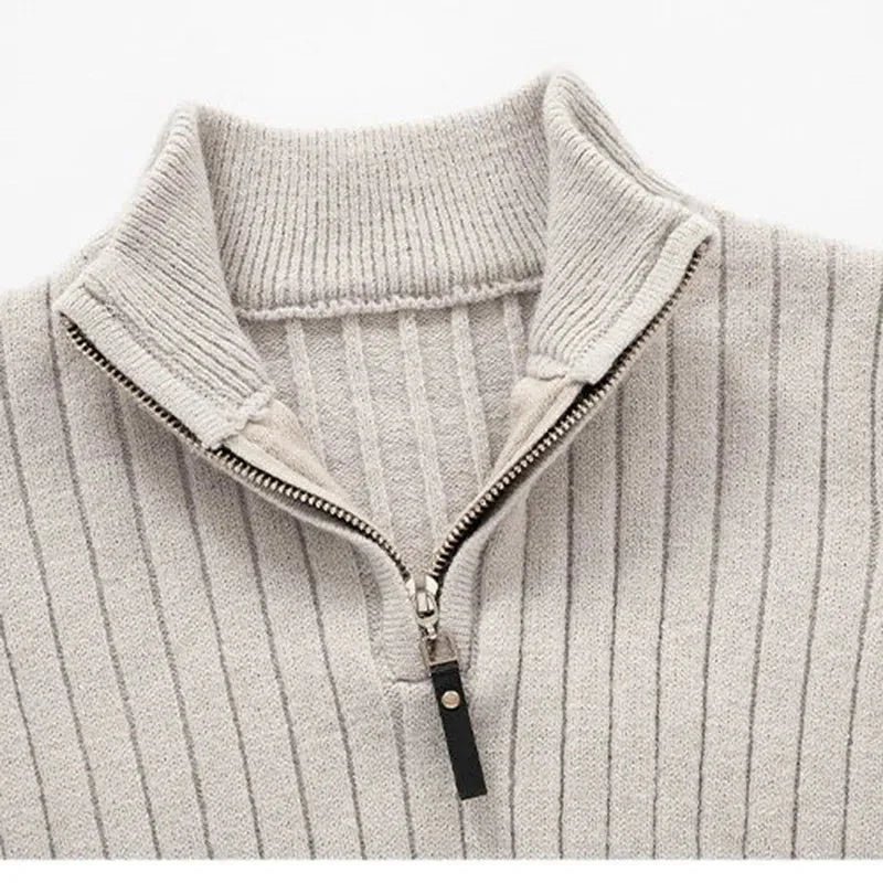 THE PIERO HALF-ZIP SWEATER