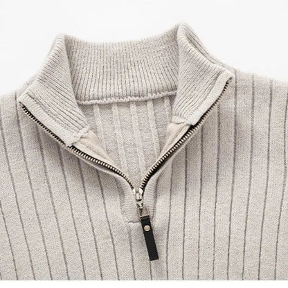 THE PIERO HALF-ZIP SWEATER