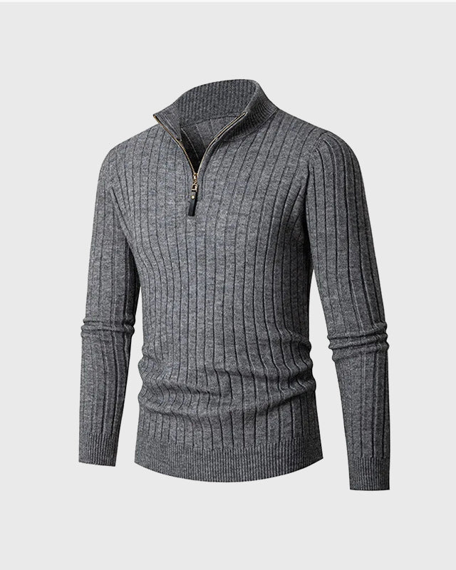 THE PIERO HALF-ZIP SWEATER