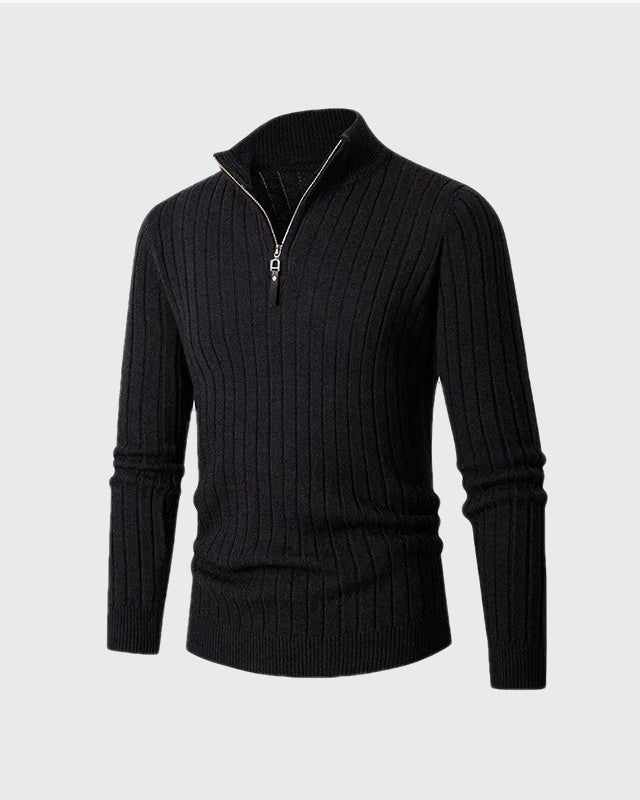 THE PIERO HALF-ZIP SWEATER