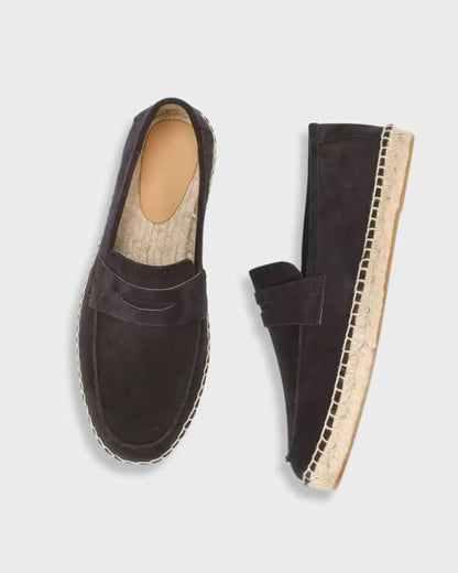 THE LEO SUEDE ESPADRILLE LOAFERS
