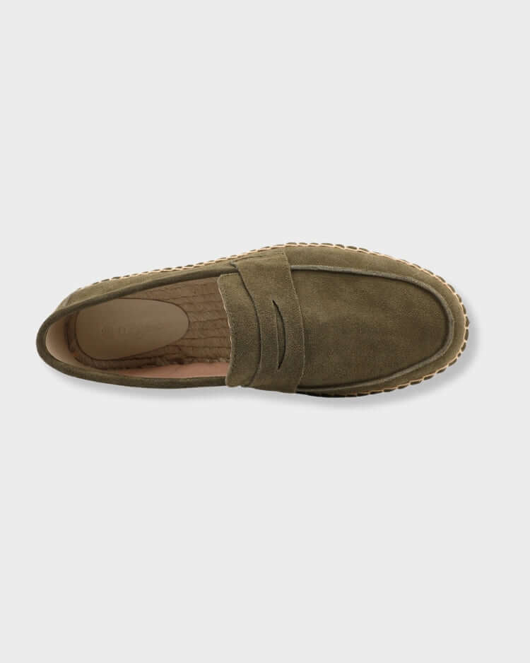 THE LEO SUEDE ESPADRILLE LOAFERS
