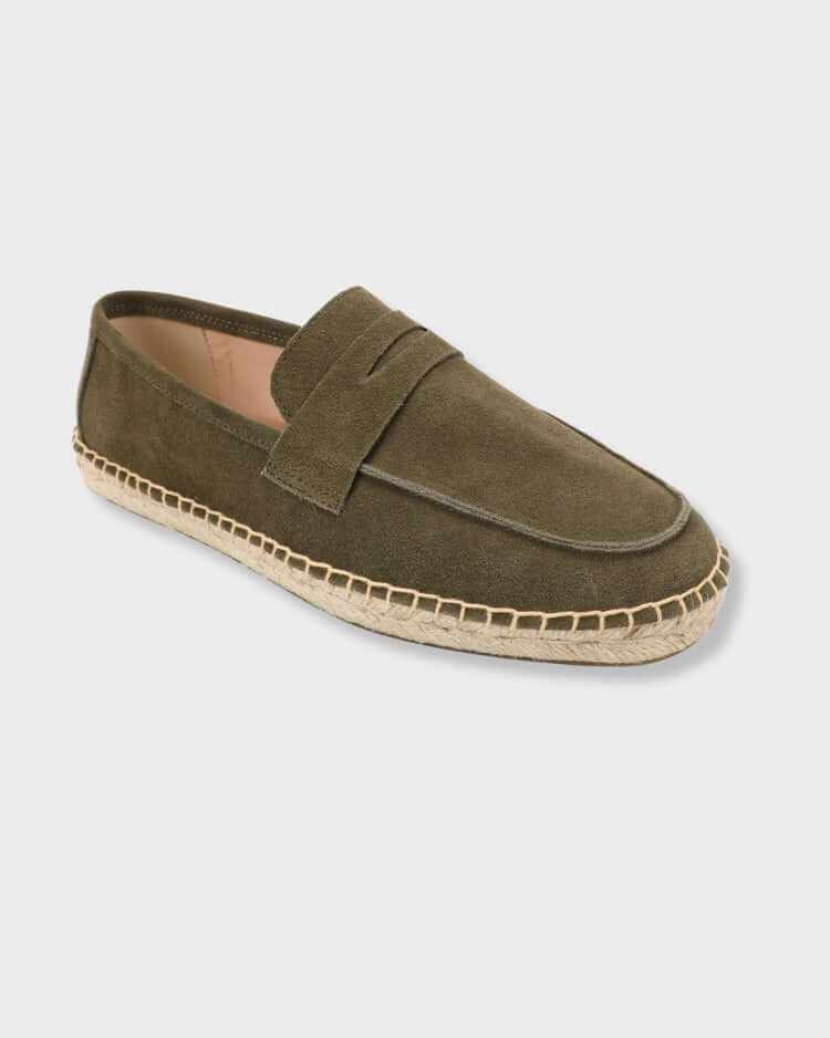THE LEO SUEDE ESPADRILLE LOAFERS