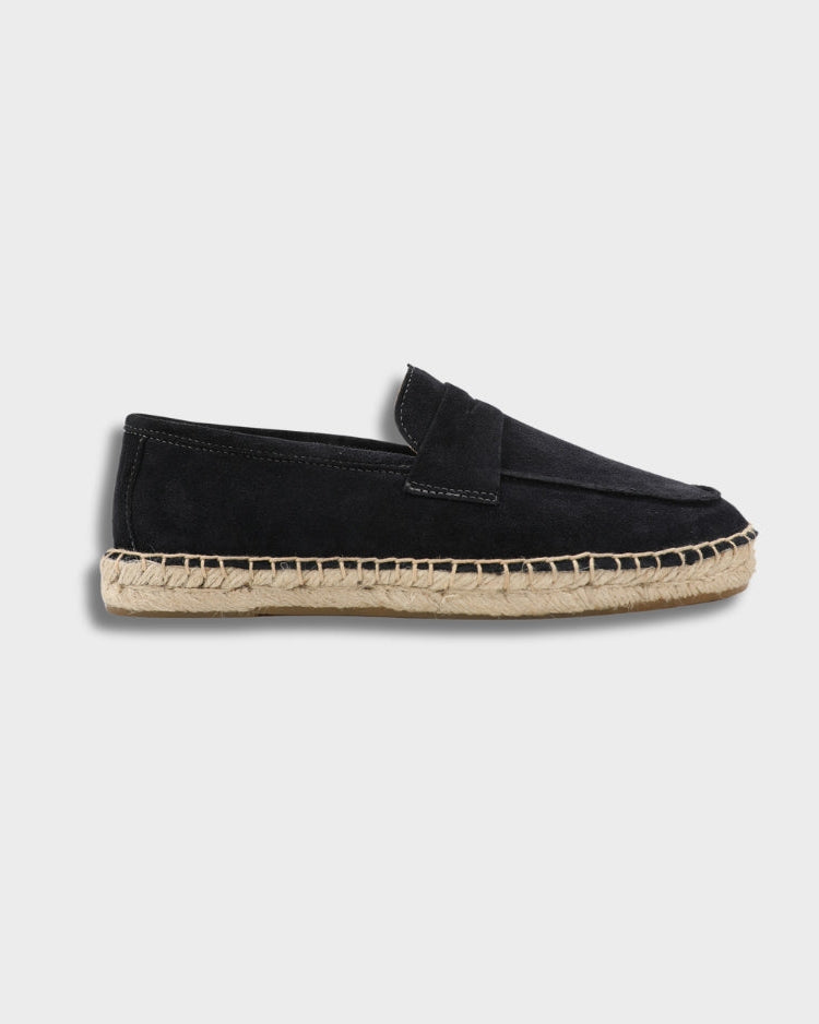 THE LEO SUEDE ESPADRILLE LOAFERS