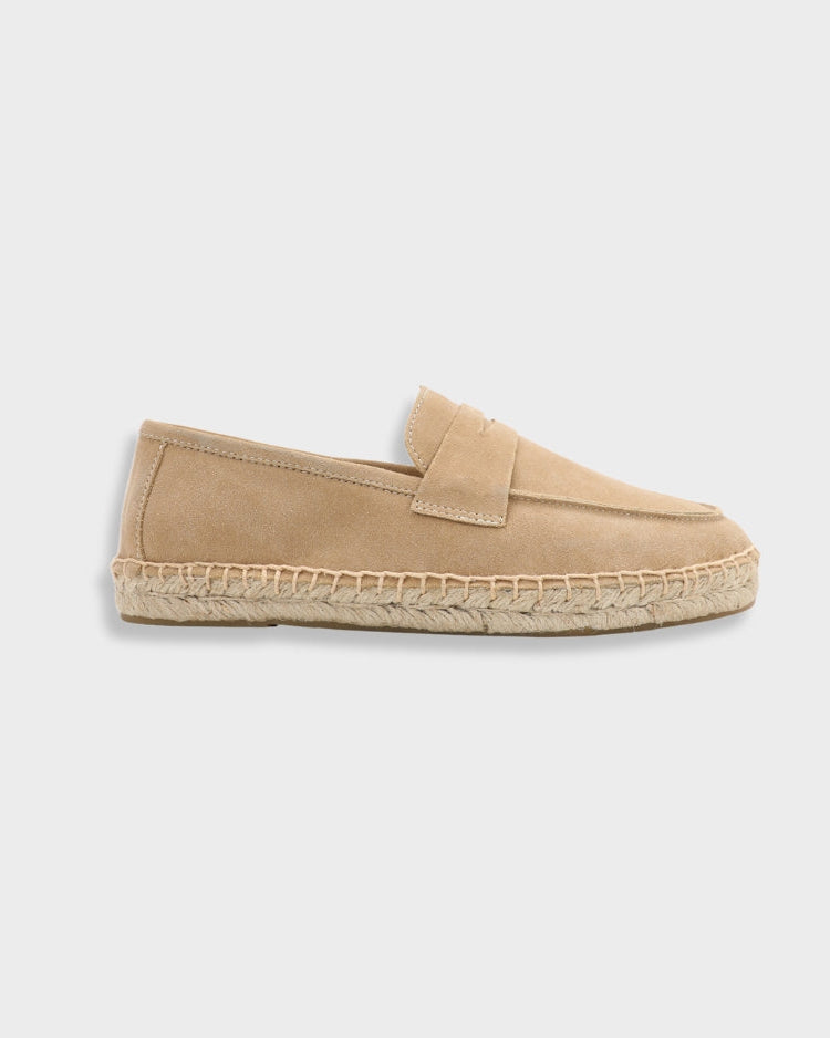 THE LEO SUEDE ESPADRILLE LOAFERS